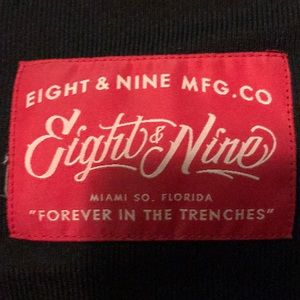 8&9 black baseball Jersey